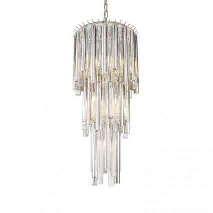 Подвесной светильник Delight Collection Gigi KM0931P-7 nickel для гостиной площадью до 14 кв.м.,  в современном стиле