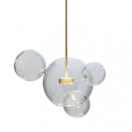 Подвесной светильник Delight Collection Bubbles KG0943P-1 gold для гостиной, цоколь LED,  в современном стиле