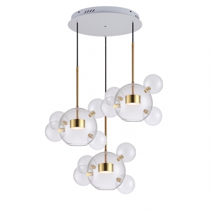 Подвесной светильник Delight Collection Bubbles ST-0801-14 для гостиной, цвет белый,  в современном стиле