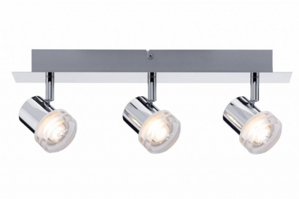Спот светодиодный Paulmann Pearl 60375 для гостиной площадью до 4.8 кв.м., цвет хром,  в современном стиле