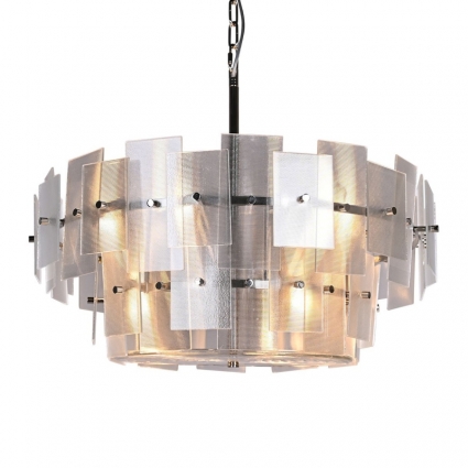 Подвесная люстра Delight Collection BRCH9161CG nickel для гостиной площадью до 18 кв.м.,  в стиле модерн