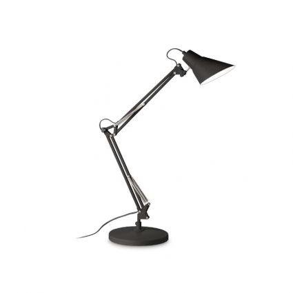 Настольная лампа Ideal lux SALLY TL1 TOTAL BLACK 265285 для офиса, цвет черный,  в современном стиле