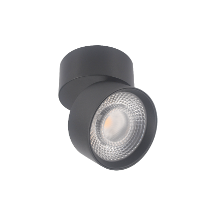 Накладной спот Lumker R-SF-BL-WW 010558 для ванной, цвет черный,  в современном стиле