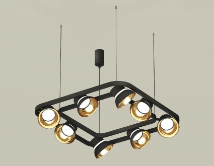 Подвесная люстра Ambrella Light Traditional DIY (С9182, N8145) XB9182081 для офиса, цвет черный