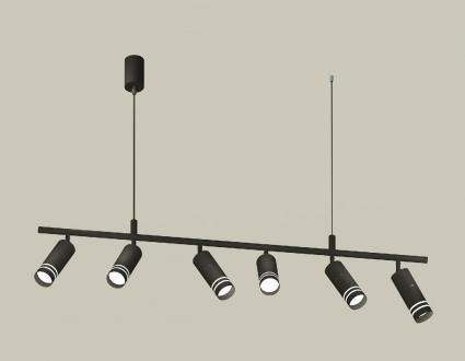 Подвесной светильник Ambrella Light Traditional DIY (С9006, С6302, A2061, N6236) XB9006150 для офиса, цвет черный