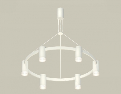 Подвесная люстра Ambrella Light Traditional DIY (С9021, N6150) XB9021200 для офиса, цвет белый