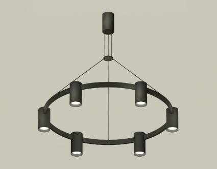 Подвесная люстра Ambrella Light Traditional DIY (С9022, N6102) XB9022100 для офиса, цвет черный