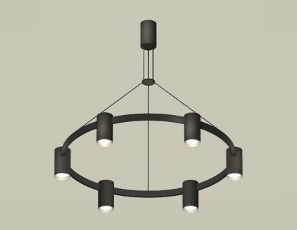 Подвесная люстра Ambrella Light Traditional DIY (С9022, N6104) XB9022101 для офиса, цвет черный