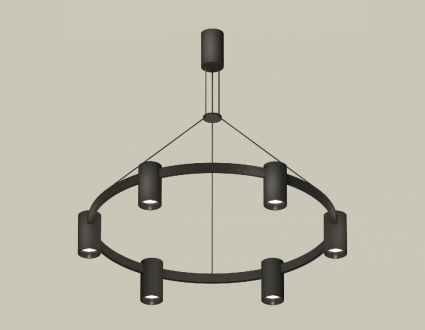 Подвесная люстра Ambrella Light Traditional DIY (С9022, N6111) XB9022150 для офиса, цвет черный
