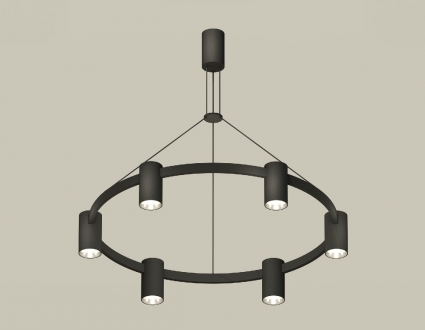 Подвесная люстра Ambrella Light Traditional DIY (С9022, N6112) XB9022151 для офиса, цвет черный
