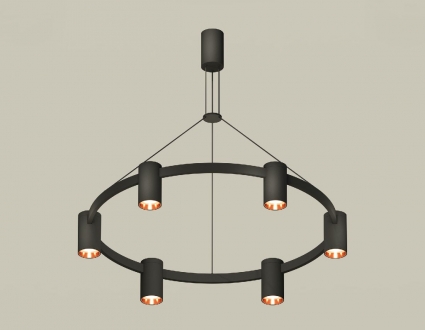 Подвесная люстра Ambrella Light Traditional DIY (С9022, N6114) XB9022153 для офиса, цвет черный