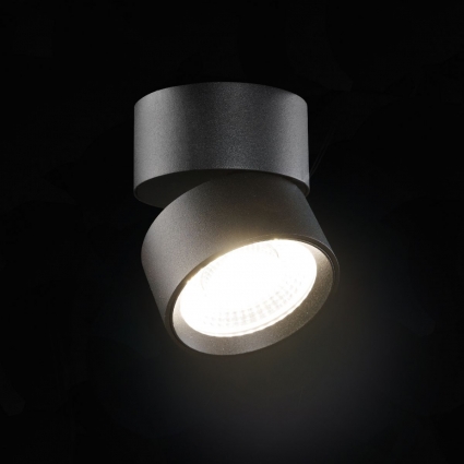 Накладной спот Lumker R-SSF-BL-WW-DIM 021323 для ванной, цвет черный,  в современном стиле