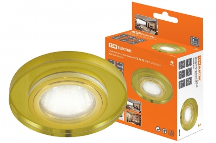 Встраиваемый светильник TDM Electric СВ 03-05 SQ0359-0056 для спальни, цвет желтый,  в современном стиле
