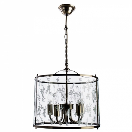Подвесная люстра Arte Lamp Bruno A8286SP-5AB для спальни площадью до 16.7 кв.м.,  в стиле ретро