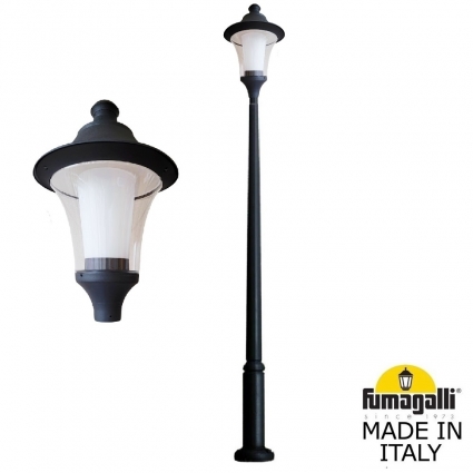 Парковый светильник Fumagalli Remo R50.362.000.AXH27, цвет черный,  в современном стиле