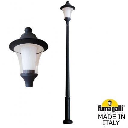 Парковый светильник Fumagalli Remo R50.365.000.AXH27, цвет черный,  в современном стиле