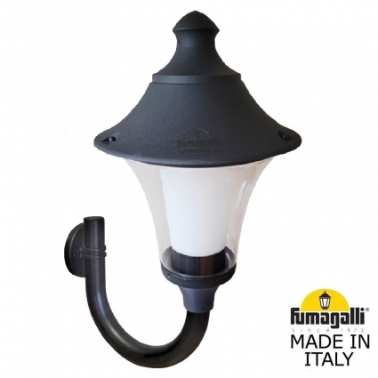 Уличный настенный светильник Fumagalli Remo R50.251.000.AXH27, цвет черный,  в современном стиле