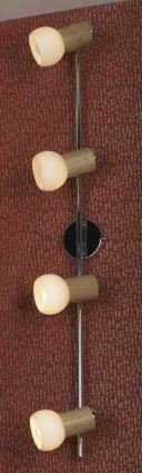 Спот Lussole Saltara LSN-6009-04 для офиса площадью до 8.9 кв.м., цвет коричневый,  в стиле кантри