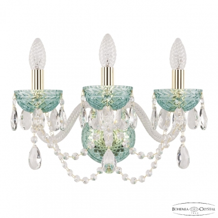 Бра Bohemia Ivele Crystal 5402B/3/165 G Birusa/M-1F для гостиной площадью до 6 кв.м.,  в классическом стиле