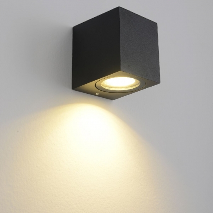 Уличный настенный светильник Crystal Lux CLT 528W1 BL, цвет черный,  в современном стиле