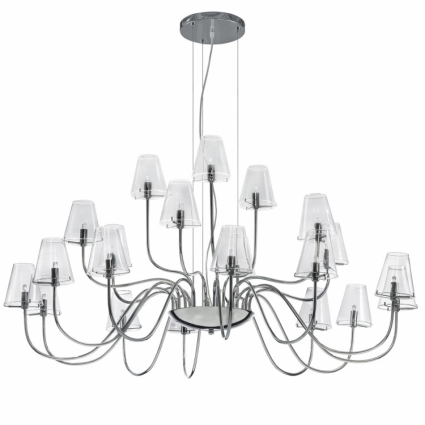 Подвесная люстра Lightstar Diafano 758214 для больших залов площадью до 46.7 кв.м.,  в стиле арт-деко