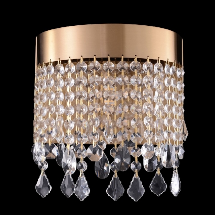 Настенный светильник Crystal Lux AQUA AP1 для гостиной, цвет латунь