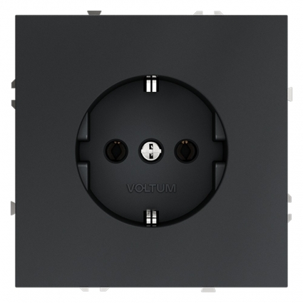 Розетка Voltum S70 VLS040107 (графит), цвет графит