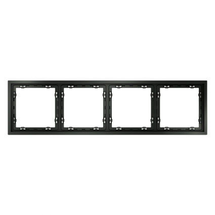 Рамка на 4 поста Voltum S70 VLS100406 (титан), цвет титановый