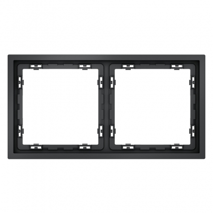 Рамка на 2 поста Voltum S70 VLS100207 (графит), цвет графит
