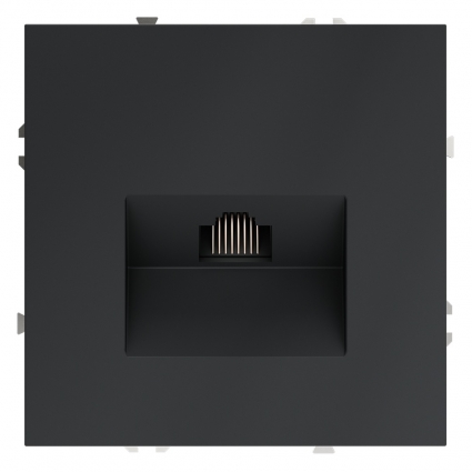 Розетка компьютерная Voltum S70 VLS060107 (графит), цвет графит