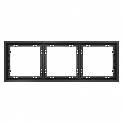 Рамка на 3 поста Voltum S70 VLS100307 (графит), цвет графит