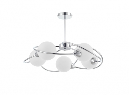 Люстра на штанге Myfar Leticia MR2251-5C для гостиной площадью до 10 кв.м.,  в стиле модерн