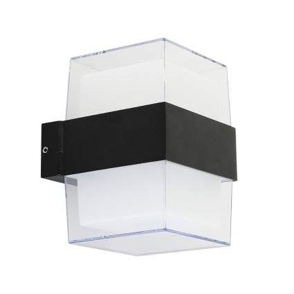 Уличный настенный светильник Arte Lamp Ulysses A8705AL-2BK на площадь до 2 кв.м., цвет черный,  в современном стиле