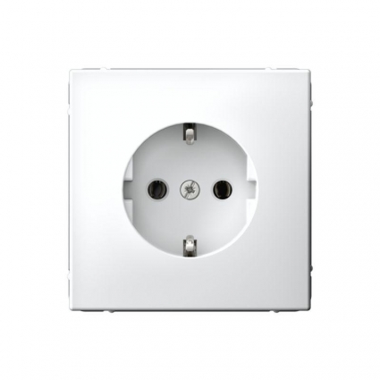 Розетка с заземлением Systeme Electric ArtGallery Белый GAL000143S, цвет белый