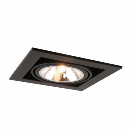 Встраиваемый светильник Arte Lamp Cardani Semplice A5949PL-1BK для магазина площадью до 2.2 кв.м.,  в современном стиле