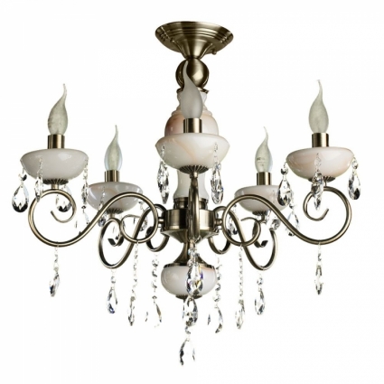 Потолочная люстра Arte Lamp Onyx Red A9591PL-5AB для спальни площадью до 11.1 кв.м.,  в классическом стиле