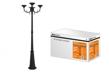 Опора парковая TDM Electric НТУ 015 SQ0330-2004, цвет черный