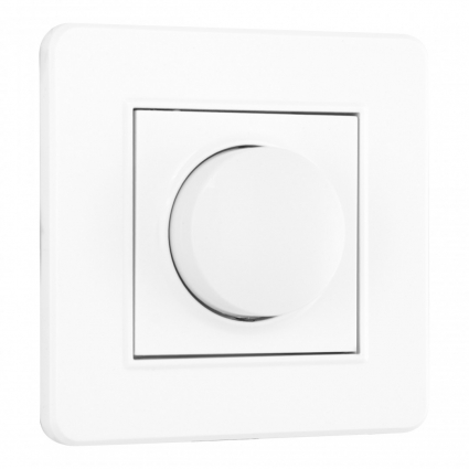 Диммер с рамкой Arte Milano SET16-1-48-1 white, цвет белый