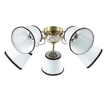 Потолочная люстра Lumion Ulali 3451/5C для спальни площадью до 16.7 кв.м., цвет белый,  в современном стиле