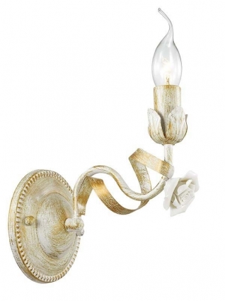 Бра Lumion Soletta 3103/1W для спальни площадью до 3.3 кв.м., цвет белый,  в стиле прованс