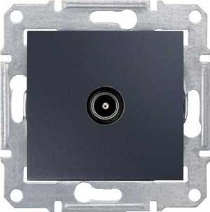 Розетка TV оконечная Schneider Electric Sedna 1dB SDN3201670, цвет черный,  в современном стиле