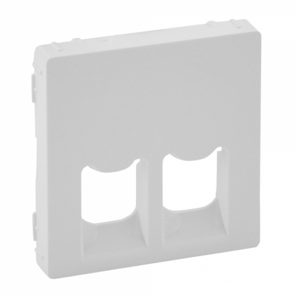 Лицевая панель Legrand Valena Life розетки телефонной RJ-11/Ethernet RJ-45 белая 755420, цвет белый,  в современном стиле