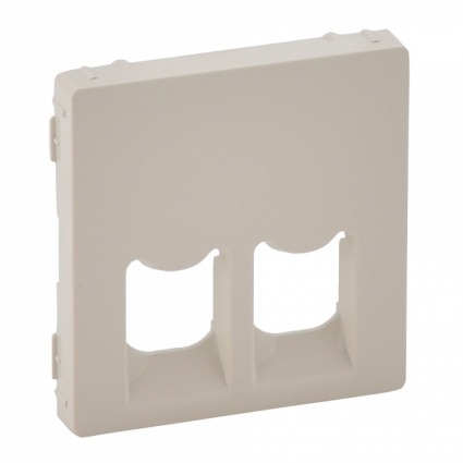 Лицевая панель Legrand Valena Life розетки телефонной RJ-11/Ethernet RJ-45 слоновая кость 755421, цвет бежевый,  в современном стиле