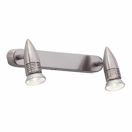 Спот Ideal Lux Alfa AP2 Nickel для магазина площадью до 5.6 кв.м., цвет матовый никель,  в морском стиле