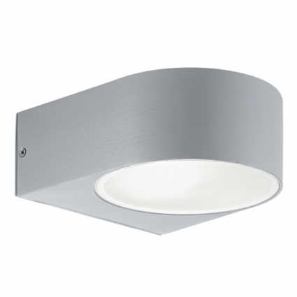 Уличный настенный светильник Ideal Lux Iko AP1 Grigio на площадь до 3.3 кв.м., цвет белый,  в современном стиле