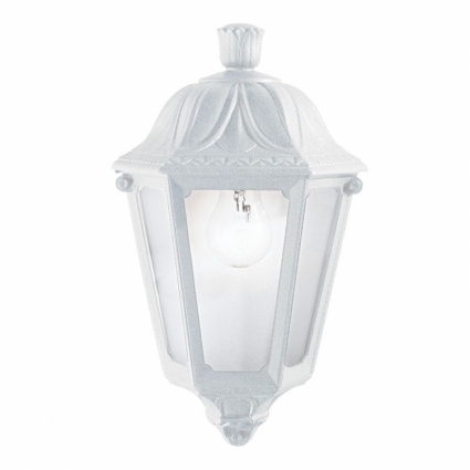 Уличный настенный светильник Ideal Lux Anna AP1 Small Bianco на площадь до 3.3 кв.м., цвет белый,  в классическом стиле