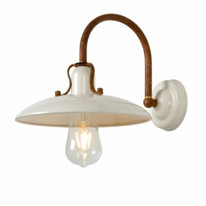 Бра Lucide Romer 30276/01/38 для кафе и ресторанов площадью до 3.3 кв.м., цвет бежевый,  в стиле лофт