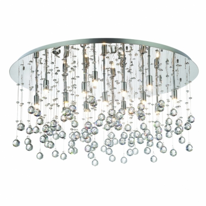 Потолочный светильник Ideal Lux Monnlight PL15 Cromo для гостиной площадью до 33.3 кв.м.,  в стиле арт-деко