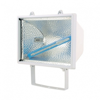 Прожектор галогенный Horoz 1000W белый 065-001-1000 (HL102) на площадь до 55.6 кв.м., цвет белый,  в современном стиле