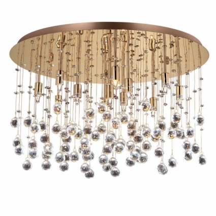 Потолочный светильник Ideal Lux Monnlight PL12 Oro для гостиной площадью до 26.7 кв.м.,  в стиле арт-деко